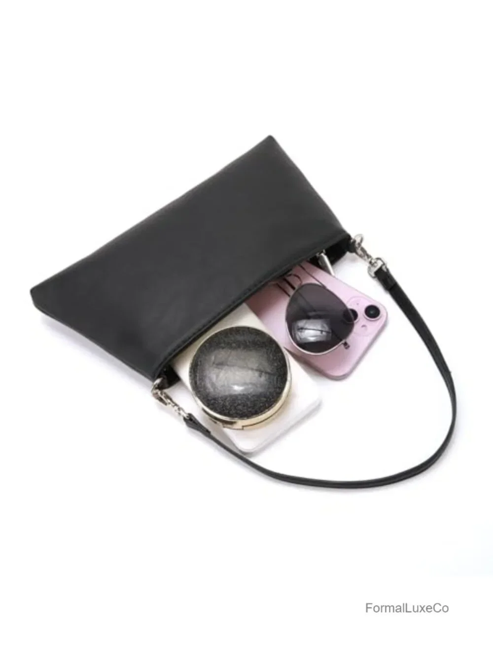 Women PU Leather Evening Clutch Shoulder Bag Party Wedding Prom